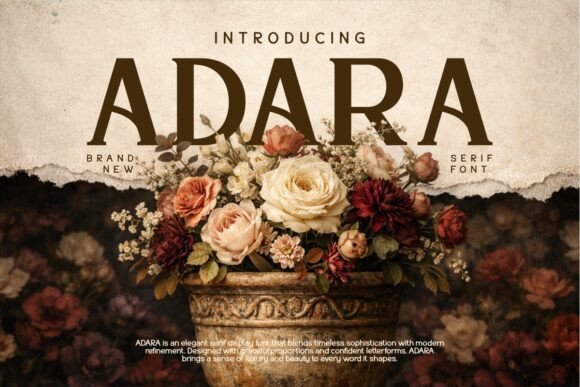Adara: The Stylish Retro Serif for Modern Designers
