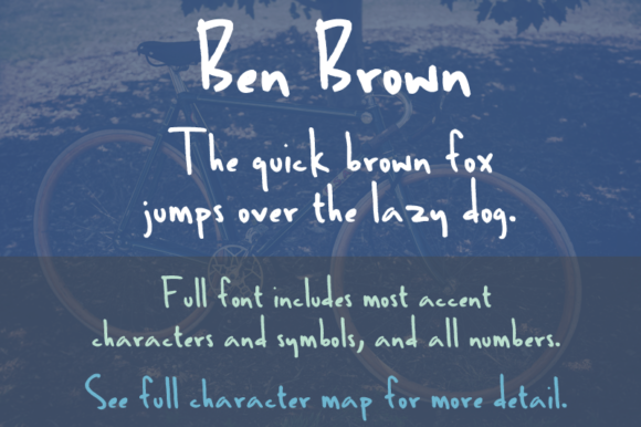 Ben Brown: A Handwritten Font with Authentic Character
