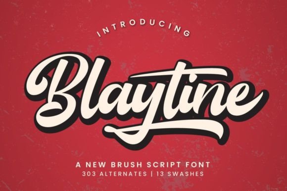 Blaytine: The Bold Brush Script for Modern Design