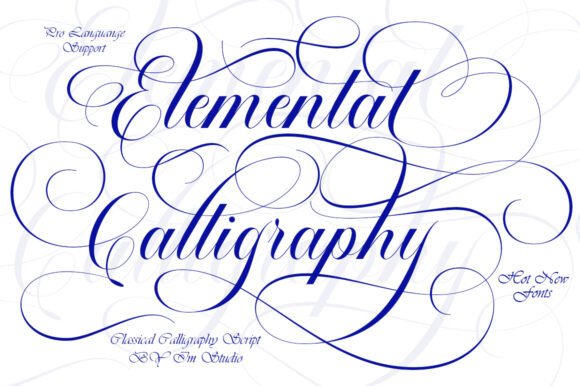 Elemental Calligraphy: Where Classic Elegance Meets Modern Design