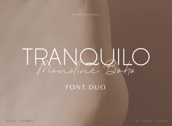 Elevate Your Brand with Tranquilo Monoline Boho
