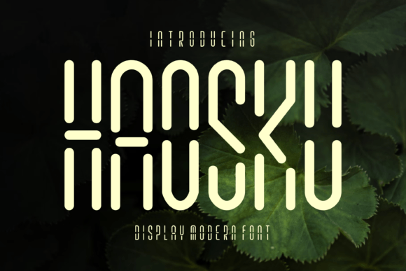 Haosku: The Modern Display Font with Digital Clock Style