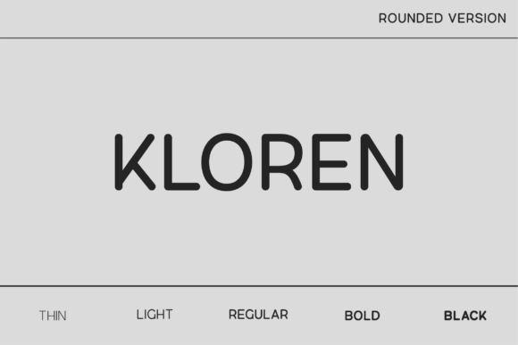 Kloren Rounded: The Modern Sans Serif with a Friendly Edge