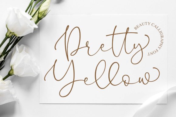 Pretty Yellow: A Handwritten Font for Effortless Elegance