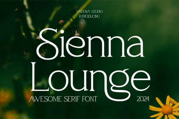 Sienna Lounge: A Serif Font for Modern Branding