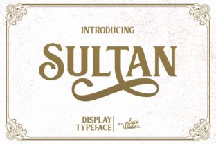 Sultan: A Vintage Serif Font That Brings Dynamic Swashes to Your Work
