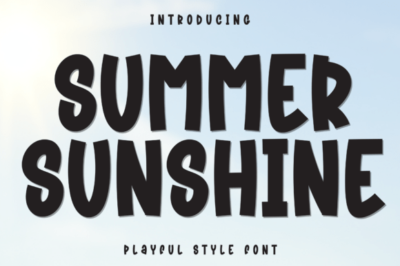 Summer Sunshine: A Font That Radiates Joy