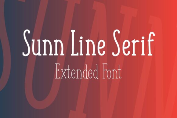 Sunn Line: Your New Favorite Serif Font for Any Occasion