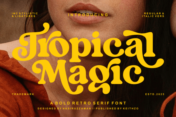 Tropical Magic: A Retro Serif with Modern Charm